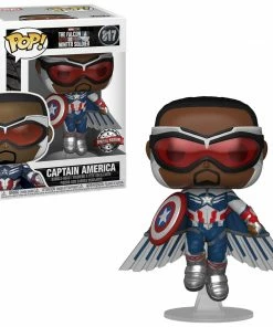 K-Dog & Fish MARVEL: FALCON AND THE WINTER SOLDIER - CAPTAIN AMERICA (FLYING) EXCLUSIVE Hard To Find Pops