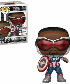 K-Dog & Fish MARVEL: FALCON AND THE WINTER SOLDIER - CAPTAIN AMERICA (SAM WILSON) WITH SHIELD (YEAR OF THE SHIELD) EXCLUSIVE Funko POP! Exclusives