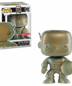 K-Dog & Fish Funko POP! Exclusives MARVEL 80TH: CAPTAIN AMERICA - 1ST APPEARANCE (PATINA) EXCLUSIVE (BOX IMPERFECTIONS)