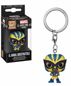 K-Dog & Fish Pocket Pop! Keychains POCKET POP KEYCHAIN - MARVEL LUCHA LIBRE EDITION: EL ANIMAL INDESTRUCTIBLE (WOLVERINE)