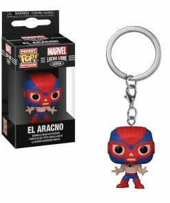 K-Dog & Fish POCKET POP KEYCHAIN - MARVEL LUCHA LIBRE EDITION: EL ARACNO (SPIDER-MAN)