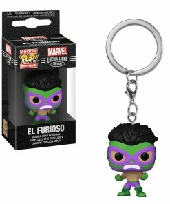 K-Dog & Fish Pocket Pop! Keychains POCKET POP KEYCHAIN - MARVEL LUCHA LIBRE EDITION: EL FURIOSO (HULK)