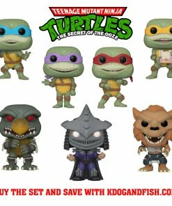 K-Dog & Fish Funko: Buy The Set! TMNT 2: THE SECRET OF THE OOZE - SET