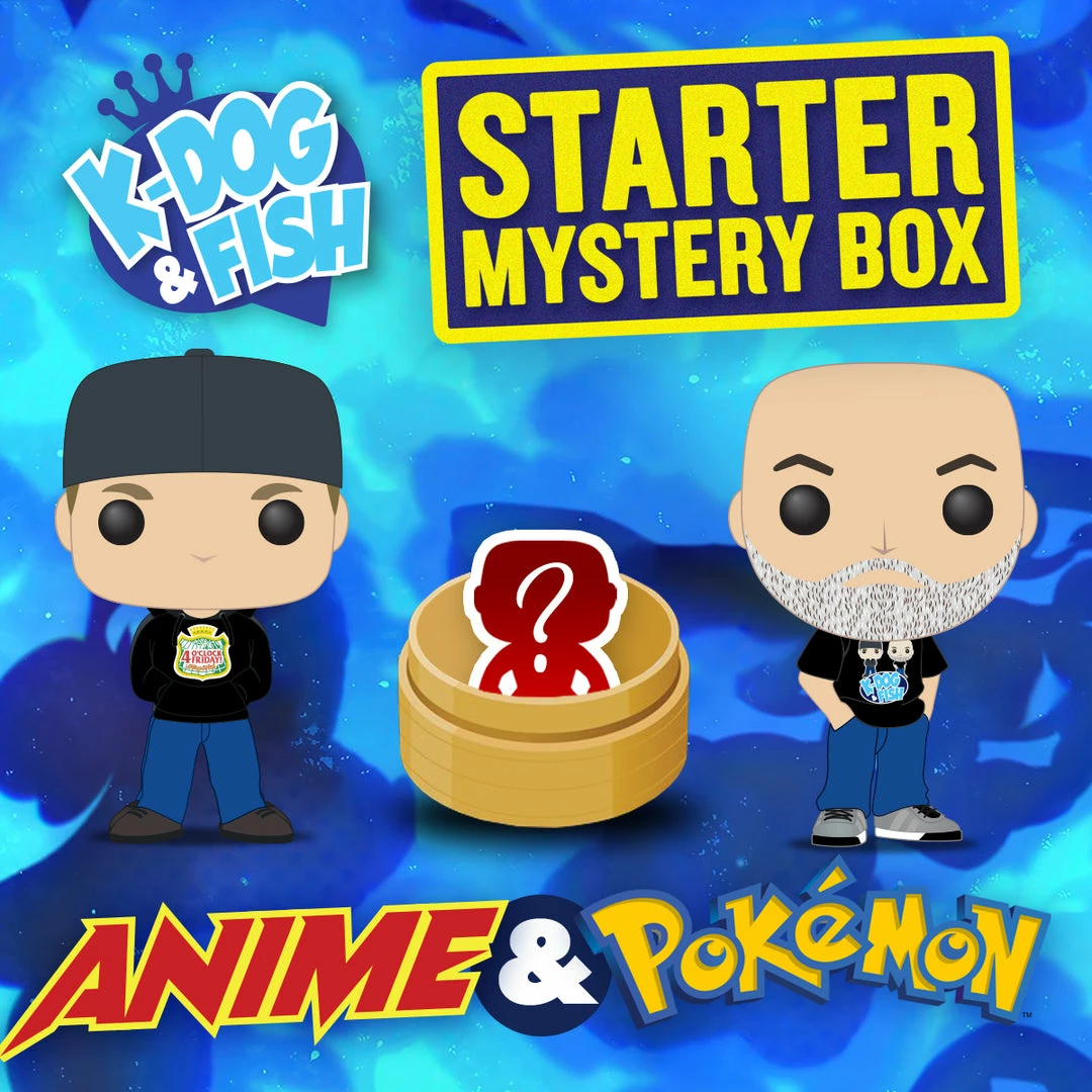 K-DOG & FISH STARTER MYSTERY BOX - ANIME & POKEMON 1 K-DOG & FISH STARTER MYSTERY BOX - ANIME & POKEMON