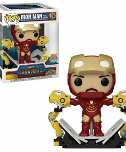 K-Dog & Fish Funko POP! Exclusives MARVEL: IRON MAN 2 - IRON MAN WITH GANTRY (POP DELUXE) EXCLUSIVE (BOX IMPERFECTIONS)